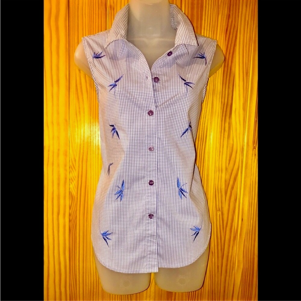 🎉4 Tops For $25🎉Like New Vintage 90s Checked Blouse